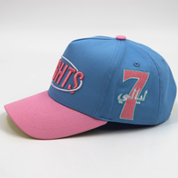 Casquette de golf unisexe de haute qualité en daim bicolore avec logo brodé personnalisé, casquette de baseball décontractée ajustable pour adultes