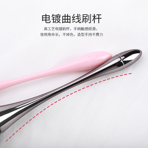 Soft Bristle Makeup Brush Round Pink Synthetic Hair Cheek <b>Blush</b> Brush - Product Image 4