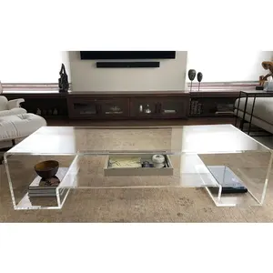 Custom Clear Acrylic Stunning TV Stand Monitor Stand Large Perspex Monitor Computer Riser Thick PC LCD TV Stand