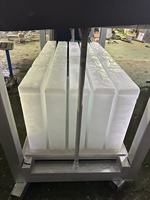 Machine à glaçons industrielle CRYOMAX à refroidissement direct avec système de récolte et de poussée automatiques des glaçons pour compresseur 380V