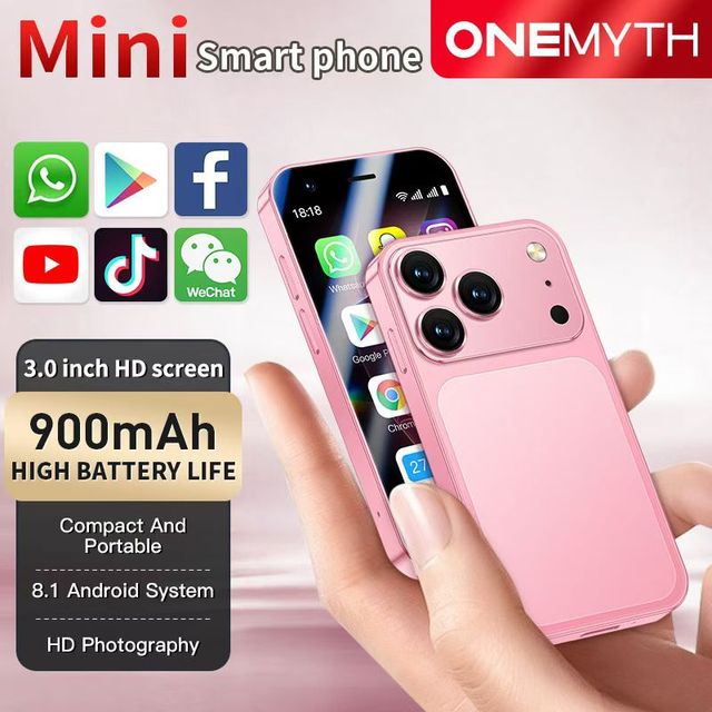 Soyes A17 Mini Smartphone Android 8.1 Dual SIM Global 3G 2G 3.0 Inch 90Hz LCD Display French Young People Use
