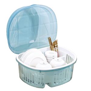 Ustensiles de cuisine en silicone, baguettes et bols de cuisine, égouttoir contenant de stockage d'<span class=keywords><strong>évier</strong></span> étagère à assiettes en plastique monocouche, bol armoire - Product Image 1