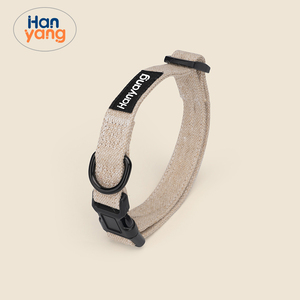 HanYang OEM personalizado respetuoso con el medio ambiente de cáñamo natural para mascotas perro arnés Collar y correa conjuntos con bolsa para caca de perro titular - Product Image 5