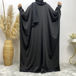 Abbigliamento Islamico <span class=keywords><strong>Arabo</strong></span> Taglia Unica <span class=keywords><strong>Abaya</strong></span> Semplice Dubai Jalabiya Musulmana per Donne 6210 # - Product Image 4