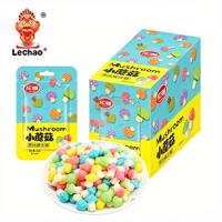 Bonbons gélifiés halal en forme de champignon, saveur fruitée, bonbons mous, emballage en boîte pour marque privée, vente en gros