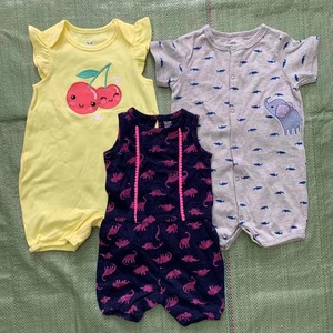 Vêtements de marque 100% coton, barboteuse pour bébé, <span class=keywords><strong>layette</strong></span> d'été pour bébé, stock destiné aux filles, tissu <span class=keywords><strong>tricot</strong></span>é - Product Image 2