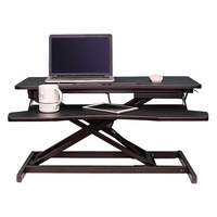 Bureau d'écriture blanc mobile convertible extensible réglable en hauteur, table ergonomique pour ordinateur, poste de travail assis-debout