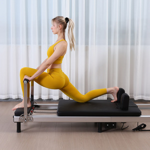 เตียงพิลาทิสแบบพับได้ รุ่น <span class=keywords><strong>A1000</strong></span> ทำจากอลูมิเนียมอัลลอยด์ <span class=keywords><strong>สี</strong></span><span class=keywords><strong>ขาว</strong></span> ขนาดเล็ก สำหรับใช้ในบ้าน อุปกรณ์ฝึกโยคะและพิลาทิสแบบเลื่อน - Product Image 3