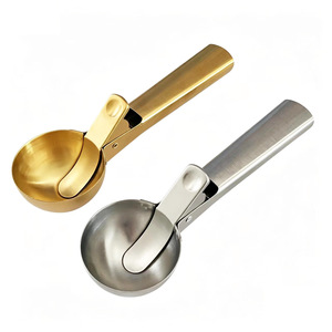 Stainless Steel Ice Cream Scoop Dual Purpose Easy Release Manual For Ice Cream And Fruit - Product Image 2