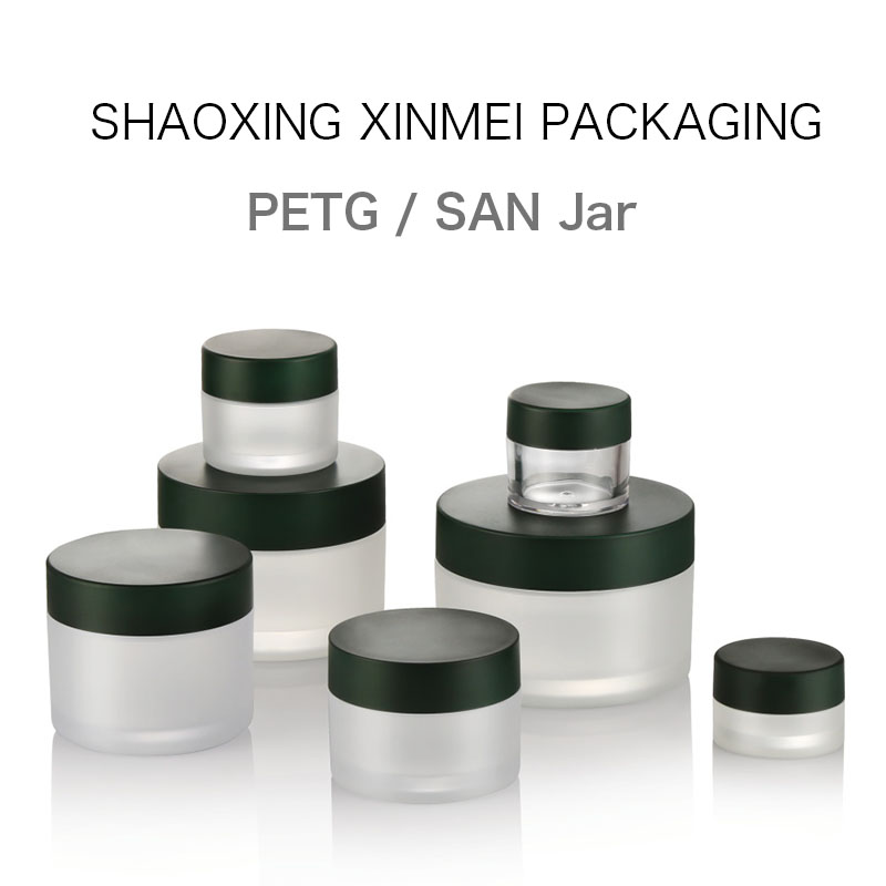 Eco-friendly clear PET/PETG/PS Cylinder Pet Jar Round Heavy-wall Pet Plastic Jars With Black Lids Plastic Pet Jar 3ml-250ml