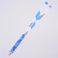 CH Wholesale Sublimation Printing Polyester Lanyards With Logo Custom Certification Keychain OEM ODM ECO Promotion Event Gifts