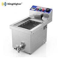 Friteuse électrique professionnelle pour corn-dogs, machine à frire les corn-dogs en acier inoxydable, à poser sur comptoir, avec contrôle de la température, pour restaurants
