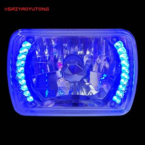ไฟหน้ารถยนต์คลาสสิควินเทจขนาด 5*7 6*7 นิ้ว ไฟ LED สี่เหลี่ยมขนาด 7 นิ้ว รุ่น H4 12V 55W ใหม่แบบกึ่งปิด 4000 ลูเมนส์ <span class=keywords><strong>4000K</strong></span> - Product Image 5