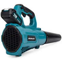 Souffleur sans fil professionnel 21V sans balais, ventilateur turbo haute vitesse 150 MPH 320 CFM avec batterie 4.0Ah pour le nettoyage des jardins et des chantiers