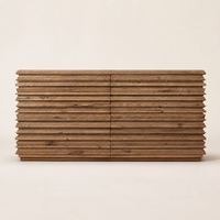 Commode à 6 tiroirs en chêne massif, texture finie à la main, design moderne, haut de gamme, personnalisée, pour chambre de luxe, suite d'hôtel