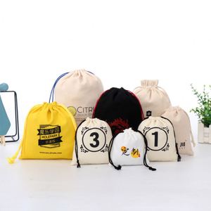 Bolsas Pequeñas Nuevas con Cordones para Pequeñas Empresas, Bolsas de Regalo Mini Ligeras de Lona Orgánica Blanca Personalizadas con Logotipo - Product Image 6