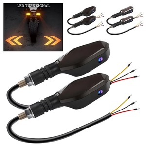 Clignotant LED universel pour moto, clignotant ambre, projecteur, faisceau de câblage pour remplacement - Product Image 1