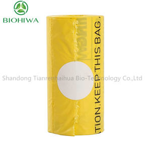 애완 동물 배설물 9x13 "친환경 바이오 분해성 개 옥수수 전분 퇴비성 생분해 성 똥 가방 - Product Image 6