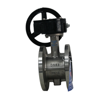 RDNT PN16 D341X-16P katup kupu-kupu flens baja tahan karat EPDM duduk
