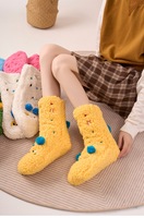 Meilleures ventes Chaussettes d'hiver antidérapantes pour femmes à la mode Chaussettes confortables en laine polaire surdimensionné_chaussette pour adultes