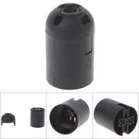 Support de lampe LED durable et économe en énergie, blanc et noir, en plastique avec douille à vis, base de lampe élégante
