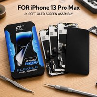 Layar OLED FHD Fleksibel JK untuk iPhone 11 12 13 14 15 Pro Max 100% Teruji Tanpa Piksel Mati Modul Layar Sentuh