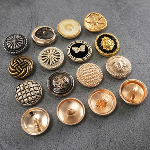 Boutons en métal doré pour vêtements, en alliage de zinc et laiton, avec logo gaufré, personnalisables OEM/ODM, certifiés Oeko-Tex Standard 100 - Product Image 3