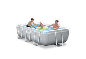 <span class=keywords><strong>Piscine</strong></span> hors sol rectangulaire pliable portable <span class=keywords><strong>INTEX</strong></span> 26784 3M X 1.75M X 0.8M en PVC pour la famille, avec accessoires - Product Image 5