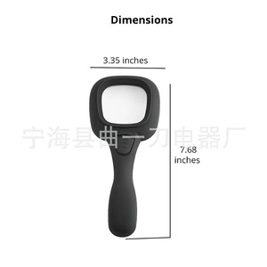 Handheld Magnifier With 6 Led <b>Lights</b> Reading Handle For <b>Books</b> And Documents - Product Image 3