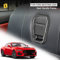 Shasha 2024 pour Ford Mustang GT S650 accessoires intérieurs en Fiber de carbone cadre de poignée de siège accessoires de voiture extérieurs