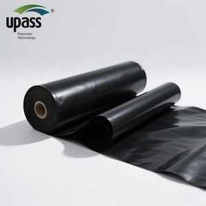 Géomembrane composite <span class=keywords><strong>HDPE</strong></span> de qualité industrielle de 2.0mm d'épaisseur, revêtement de bassin de résidus chimiques résistant aux UV pour étang de pisciculture moulé