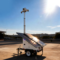 Solar-Anhänger 6m Manueller Teleskopmast 3x400W Solarmodule 4x200Ah Batterien PTZ-Box Cloud/NVR-Speicher Netzunabhängige Mobile Sicherheitslösung