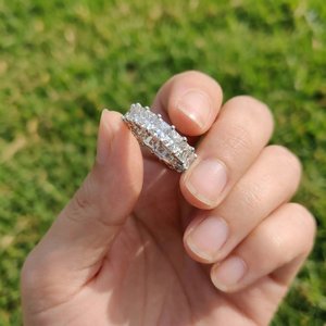 Anillo de Plata de Ley 925 con Diamante Cultivado en Laboratorio para Mujer, Elegante Joyería Fina para Aniversario de Bodas, Promesa, Momento Especial - Product Image 5