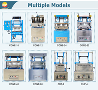 ORME Machine à Gaufrettes et Cornets Comestibles Automatique pour Tasses à Café ou Thé, Fabrication de Glaces et Pizzas – Ensemble Complet