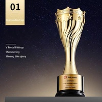 Nouvelle Arrivée 2026 – Trophée en Verre Gravé de Haute Qualité et Durable, Plaqué Cristal, pour Cérémonies de Remise des Prix et Trophées Mondiaux de Football