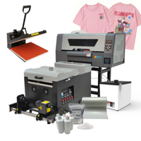 Kit complet d'imprimante DTF A3 30 cm à double tête XP600 I1600, machine d'impression directe sur film avec presse à chaud, agitateur de poudre et filtre à air