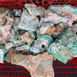 Indonesia-Sourced Natural Green Chrysoprase Rough Stone for Jewelry Making Customized <b>Light</b> <b>Craft</b> Use - Product Image 4