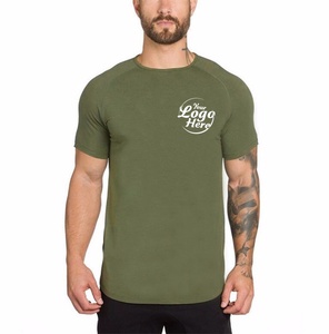 T-shirt Fitness en coton pour homme respirant et tendance, coupe ajustée avec design surdimensionné et confortable, couleur unie et motif imprimé - Product Image 1