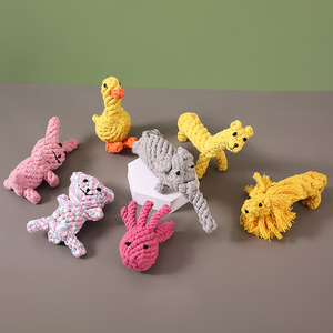 Dog Rope Toys For Medium Large Dogs Chewable Cotton Durable Teeth Cleaning Pet Toy <b>Cute</b> Style - Product Image 4