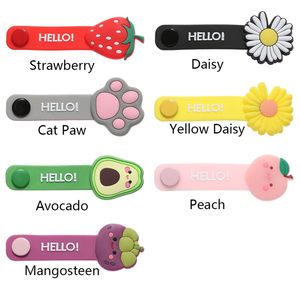 ตัวป้องกันสายเคเบิลอเนกประสงค์ลายดอกไม้ผลไม้น่ารัก2025ปกป้องคั่นชุดหูฟังที่จัดเก็บข้อมูลด้วยสาย - Product Image 3