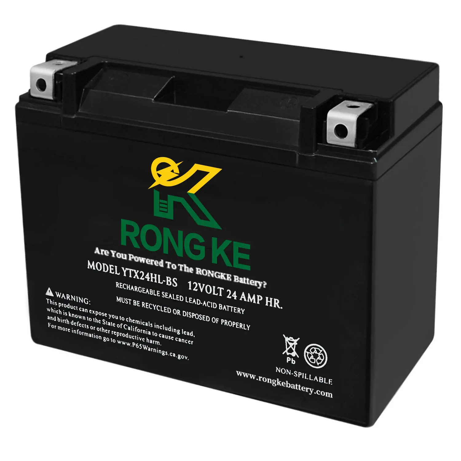 RONGKE nouvelle Production de batterie au plomb pour moto électrique 12v 24ah, nouvel arrivage de batterie au plomb pour démarrage de voiture