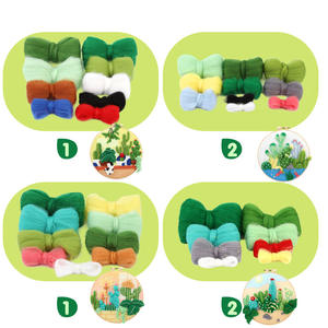 Yeni Yün Keçe İğneleme Seti <span class=keywords><strong>DIY</strong></span> Bitki Nakışı Esnek Set - Product Image 5