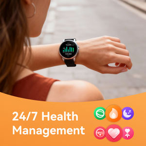 Reloj Inteligente AMOLED Redondo, Resistente al Agua 1ATM, Monitor de Actividad Física con Frecuencia Cardíaca, Seguimiento del Sueño, Asistente de Voz con IA y Respuesta <span class=keywords><strong>a</strong></span> Llamadas - Product Image 4