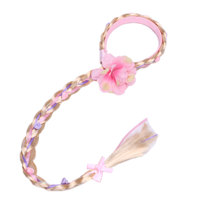 Perruque longue synthétique princesse elsa Offre Spéciale, bandeau nœud fleur, accessoires de cheveux