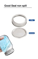 Lot de 12 bouchons de bouteille métalliques à ouverture facile pour bocaux Mason et bouteilles de vin, capacité de 5 ml, pour voyage
