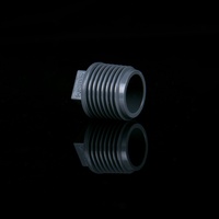 Bouchon de raccordement à filetage externe Mingde à surface lisse, connecteur de tuyau d'alimentation en eau, accessoires de raccordement double, forme de tête hexagonale