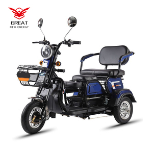 Vélo <span class=keywords><strong>tricycle</strong></span> électrique adulte à trois roues à deux places avec moteur pour passager - Product Image 3