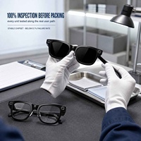 Lunettes Intelligentes IA en Gros avec Caméra, Traduction en Temps Réel, Assistant Vocal, Contrôle Tactile et Verres Interchangeables pour le Voyage