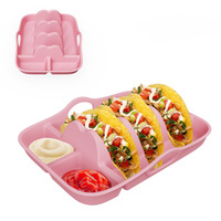 Soporte para Tacos de Silicona de Grado Alimenticio, Antideslizante, Libre de BPA, para Noches de Tacos, Fiestas y Campamentos