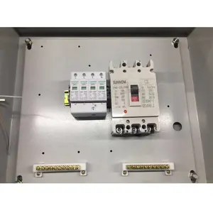 AC Array strings Combiner Box including ac surge protector and molded case circuit breaker mccb for inverter